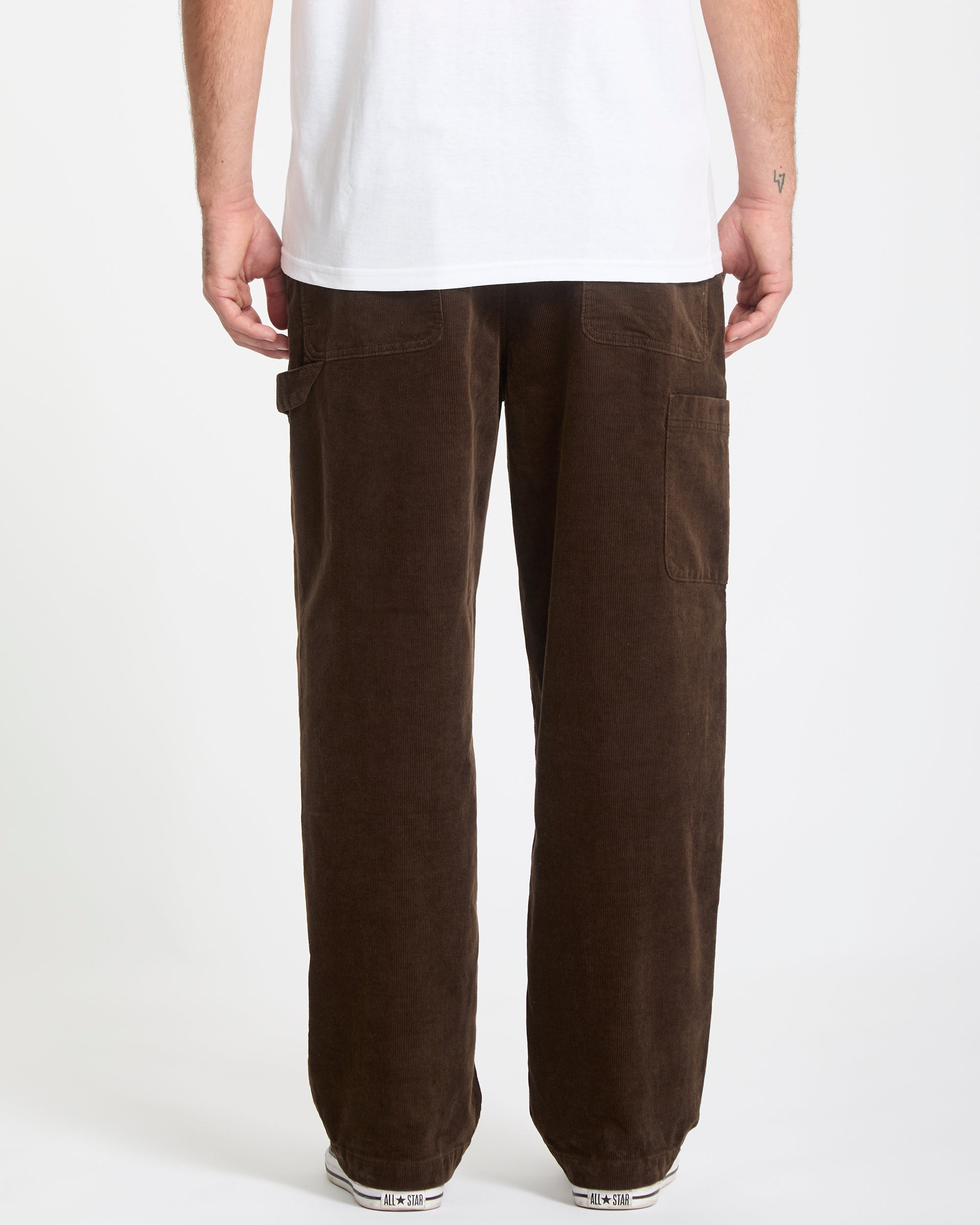 Kraftsman Corduroy Trousers - Brown Stone - Men - Volcom EU