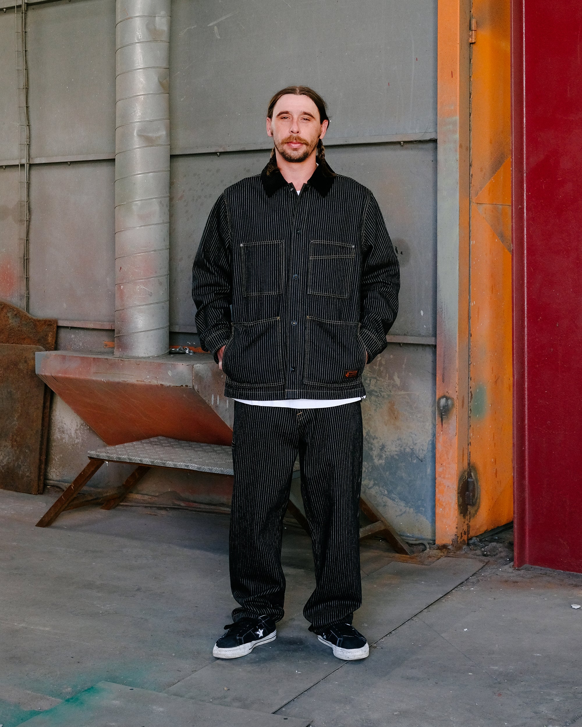 Work Dialed Trousers - Black Stripe - Men - Volcom EU – Volcom Europe