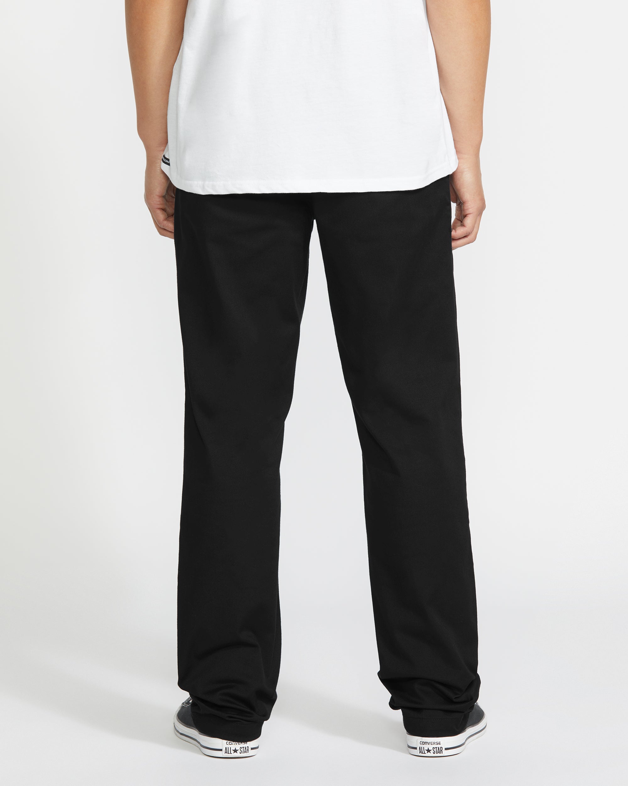 Frickin Slim Stretch Chino Trousers - BLACK - Men - Volcom EU