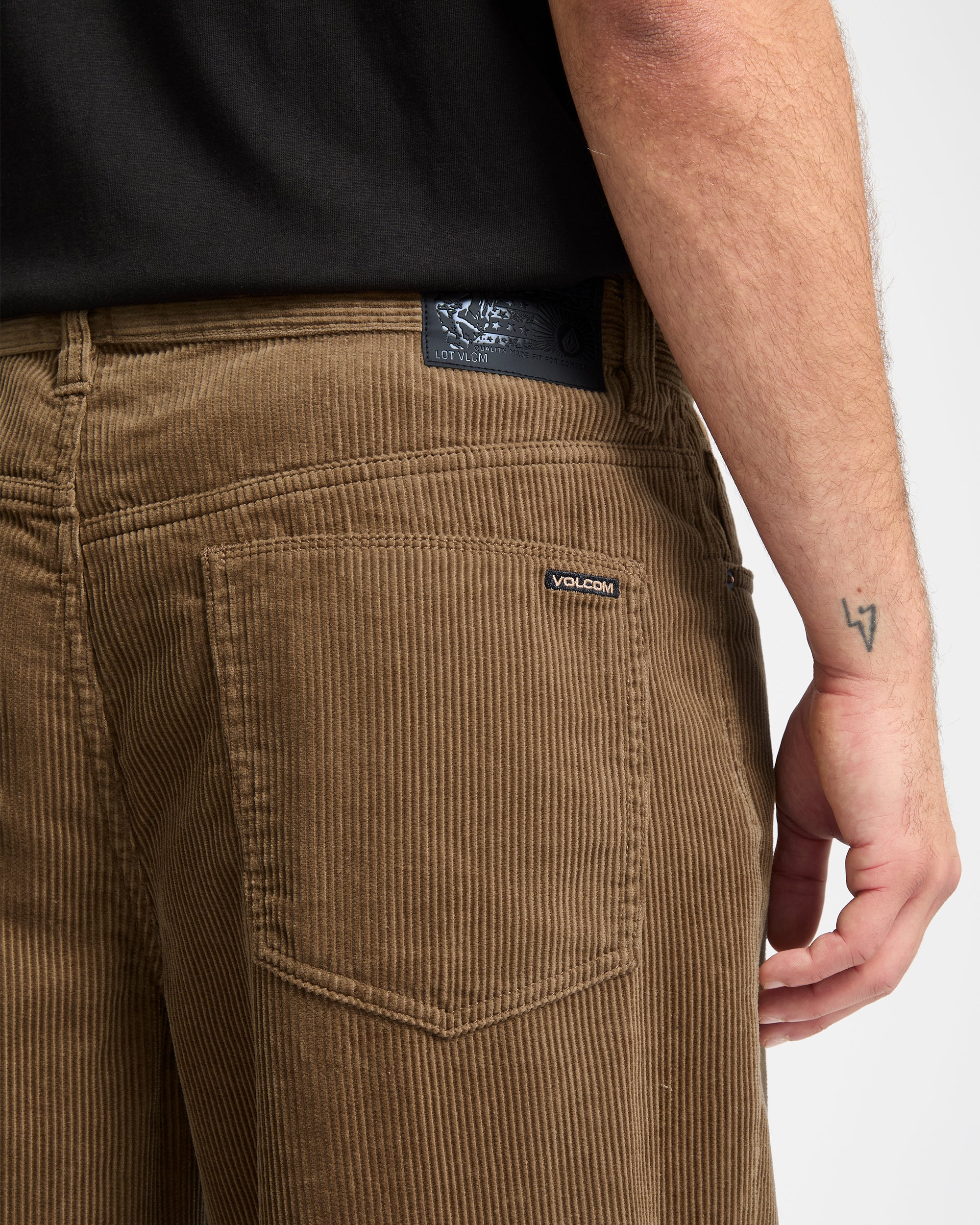 Billow Tapered Corduroy Trousers - Ermine - Men - Volcom EU
