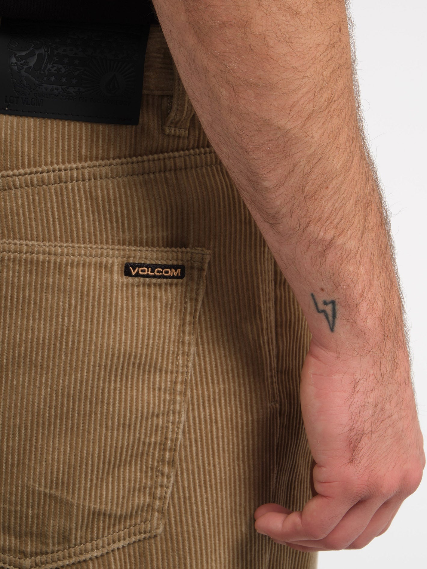 Billow Tapered Corduroy Trousers - Khaki - Men - Volcom EU
