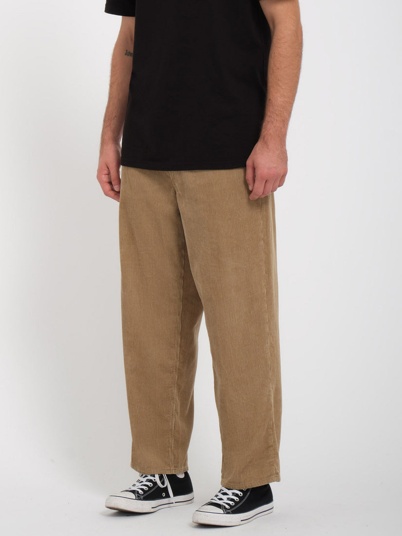 Billow Tapered Corduroy Trousers Khaki Men Volcom EU