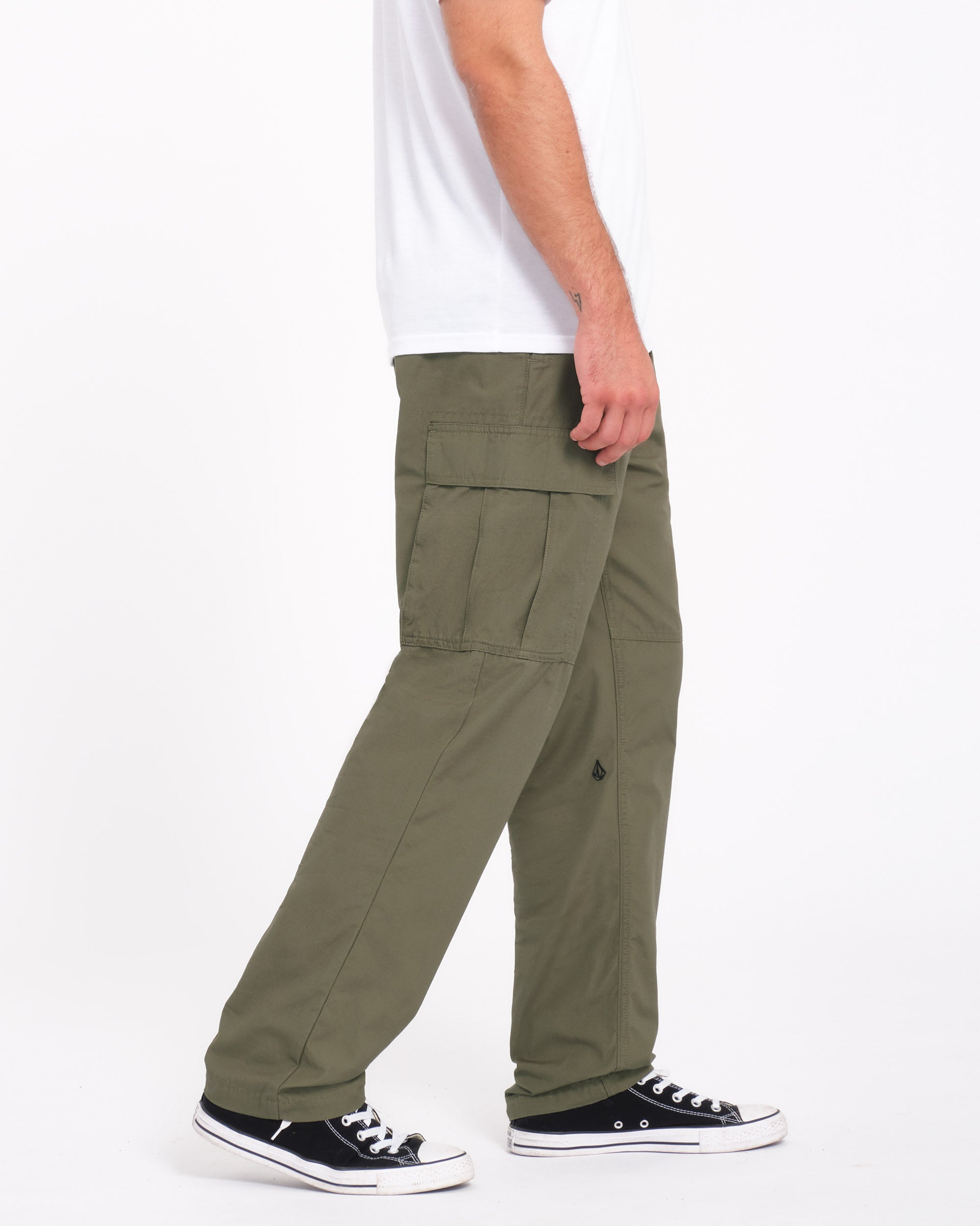 Strange Tripper Tapered Cargo Trousers - WINTERMOSS - Men - Volcom