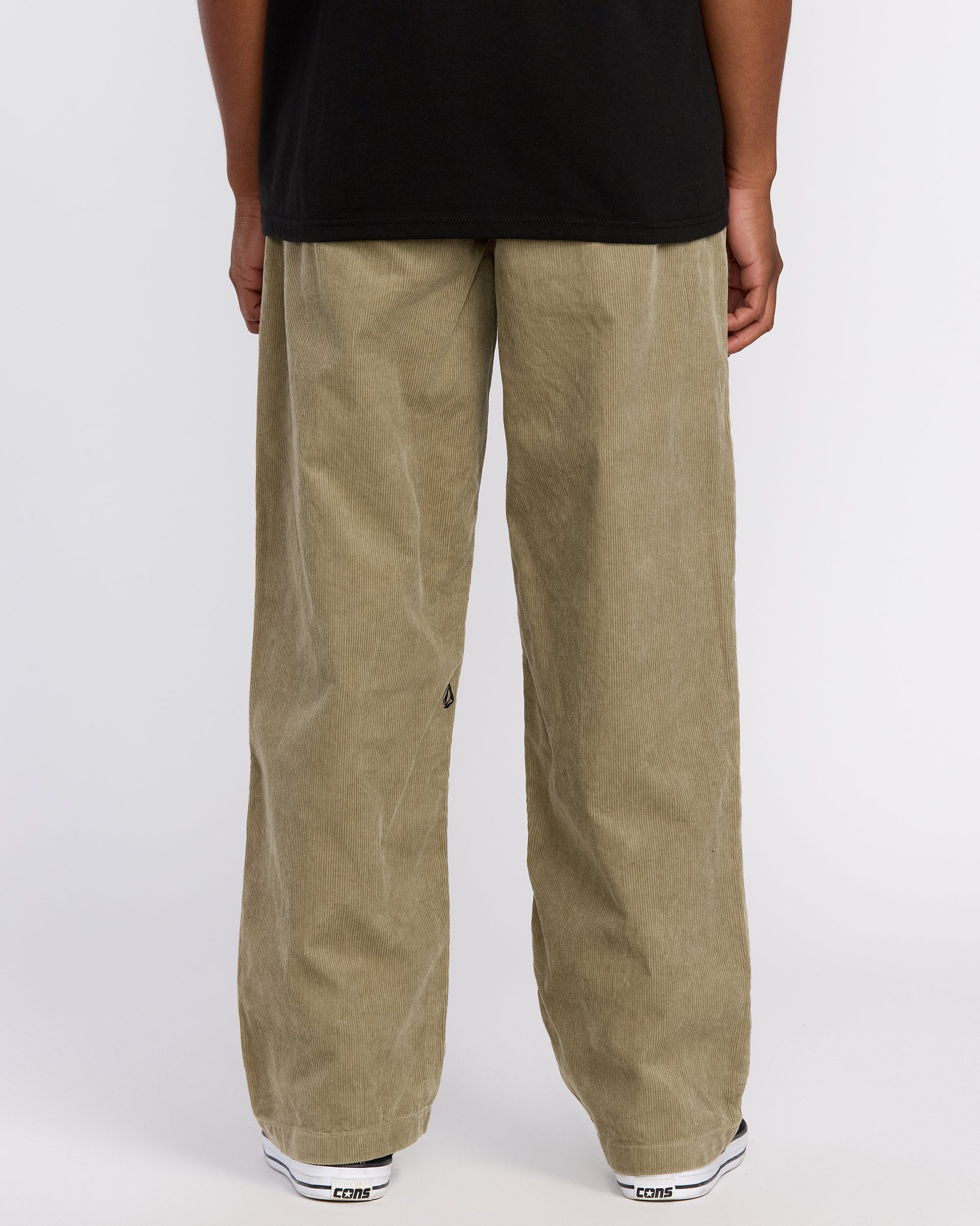 Frickin Loose Tapered Corduroy Trousers - Khaki - Men - Volcom EU
