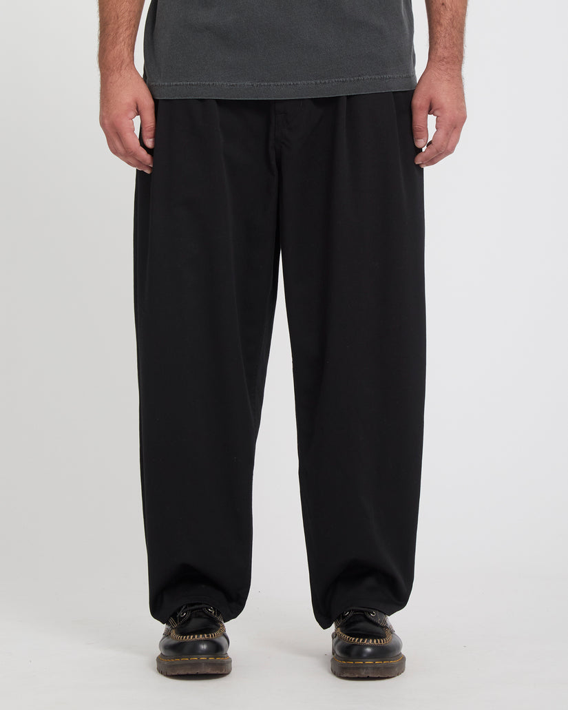 Holter Pleat Trousers - Black