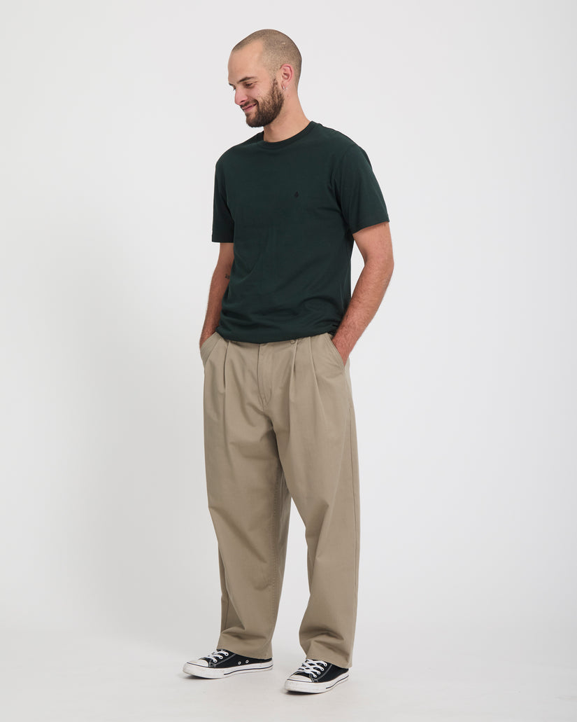 Holter Pleat Trousers - Khaki
