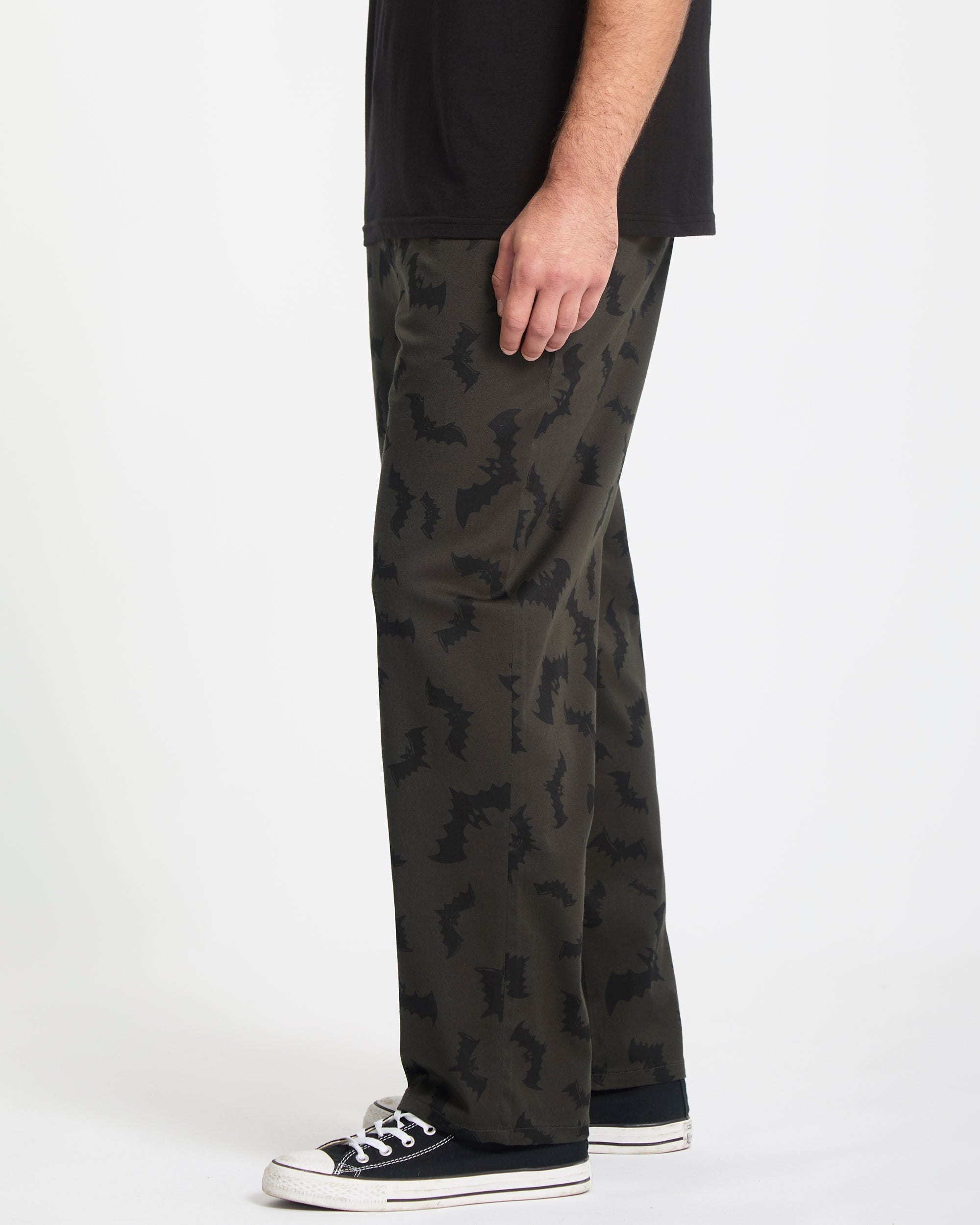 J.J. Villard Elasticated Waist Trousers - Rinsed Black - Men
