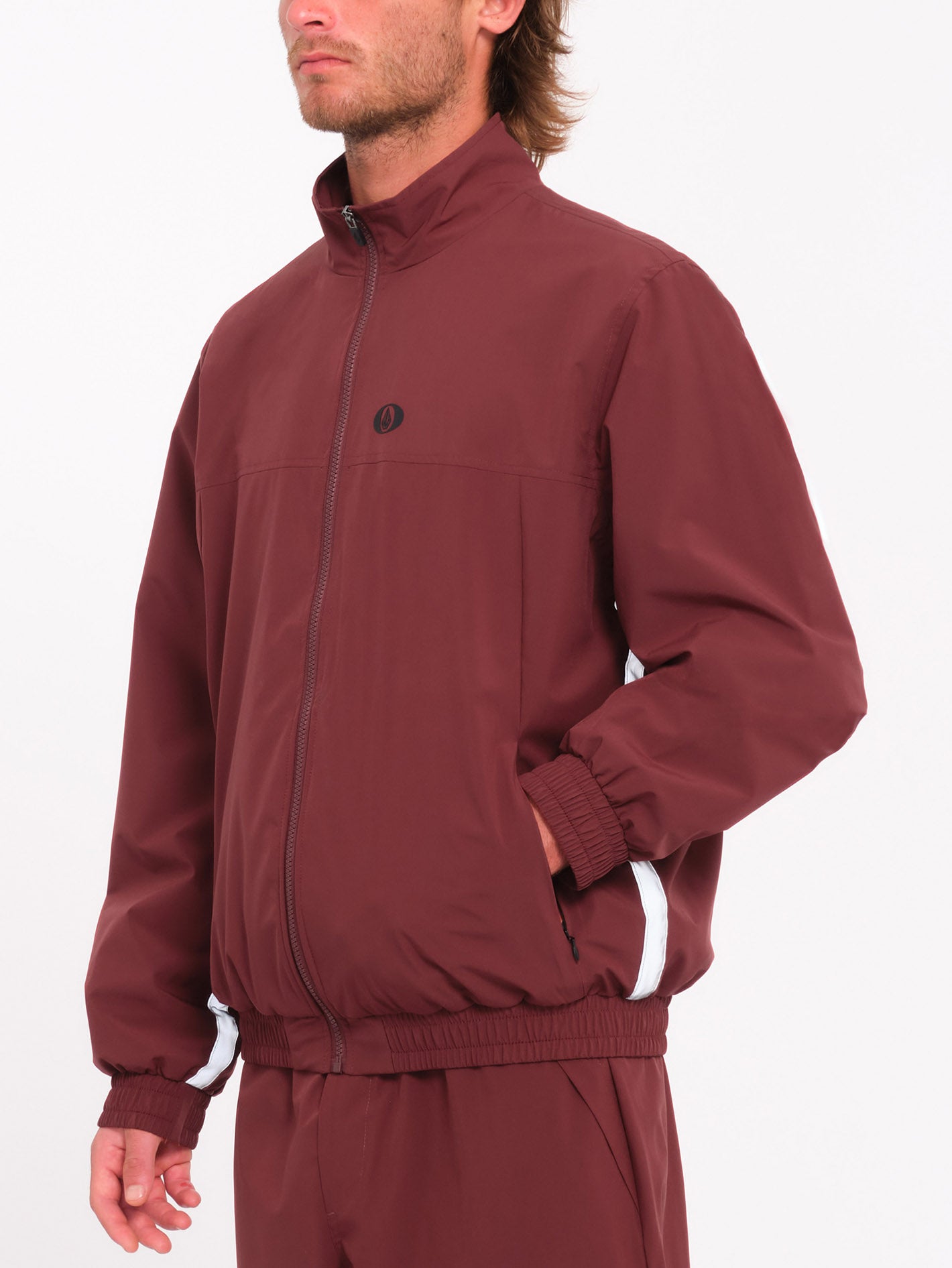 Skate Vitals Remy S Track Jacket - Merlot - Men - Volcom Europe