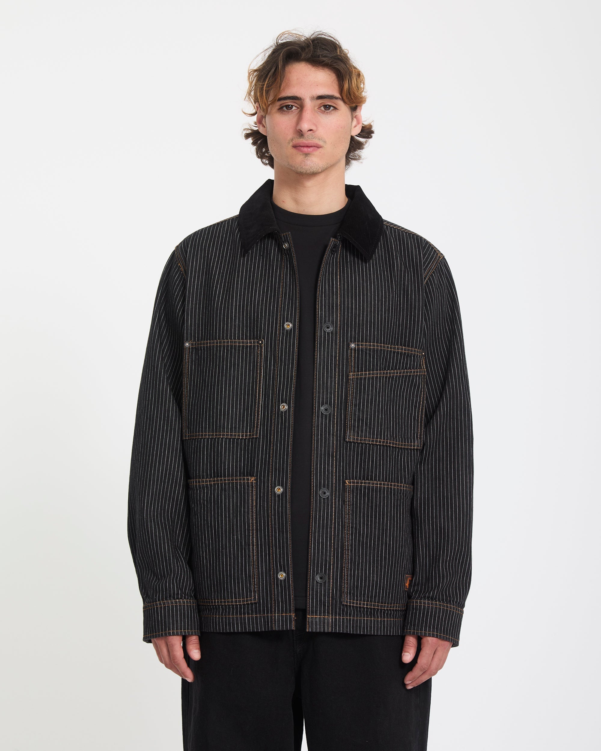 Work Dialed Jacket - Black Stripe - Men - Volcom EU – Volcom Europe