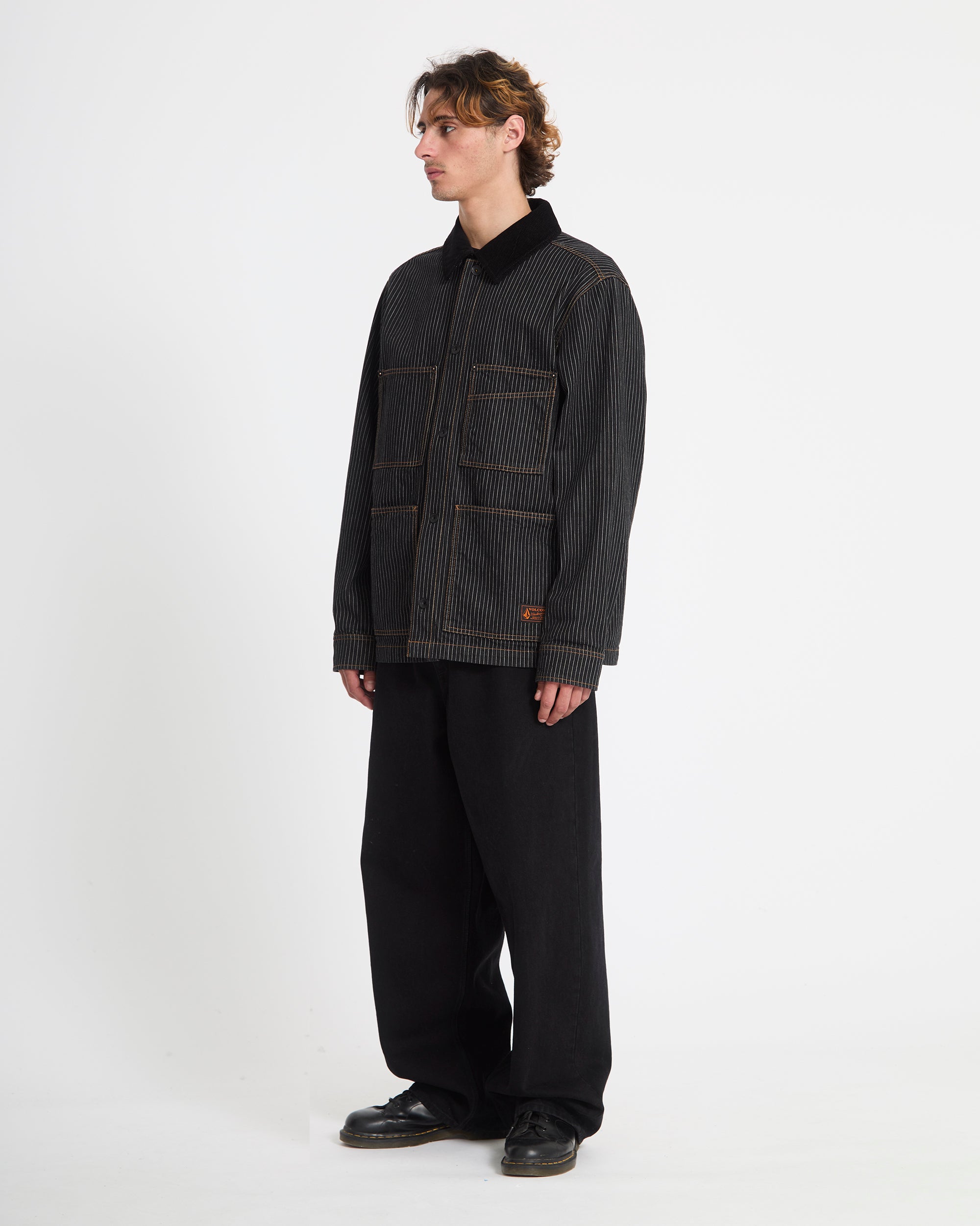 Work Dialed Jacket - Black Stripe - Men - Volcom EU – Volcom Europe