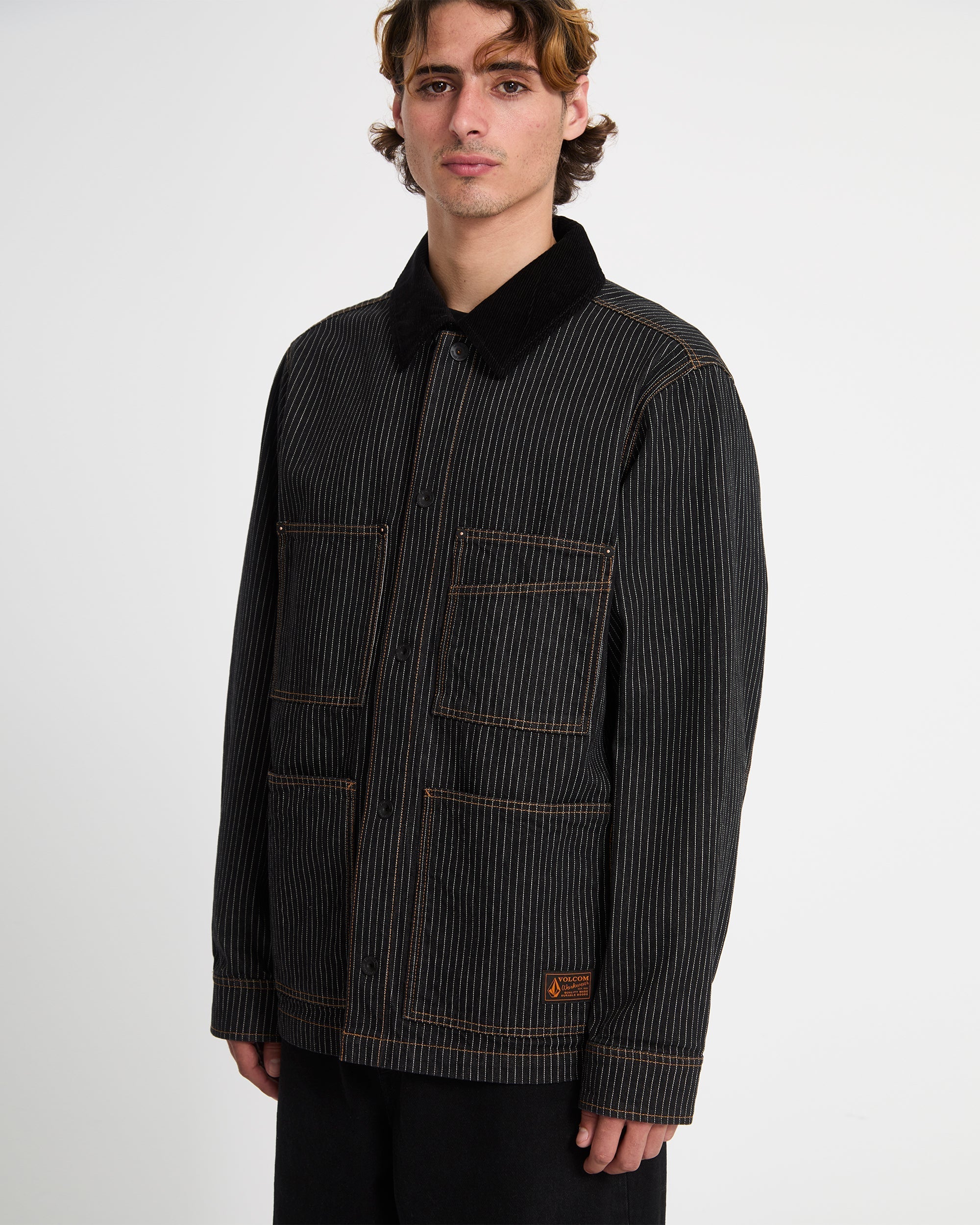 Work Dialed Jacket - Black Stripe - Men - Volcom EU – Volcom Europe