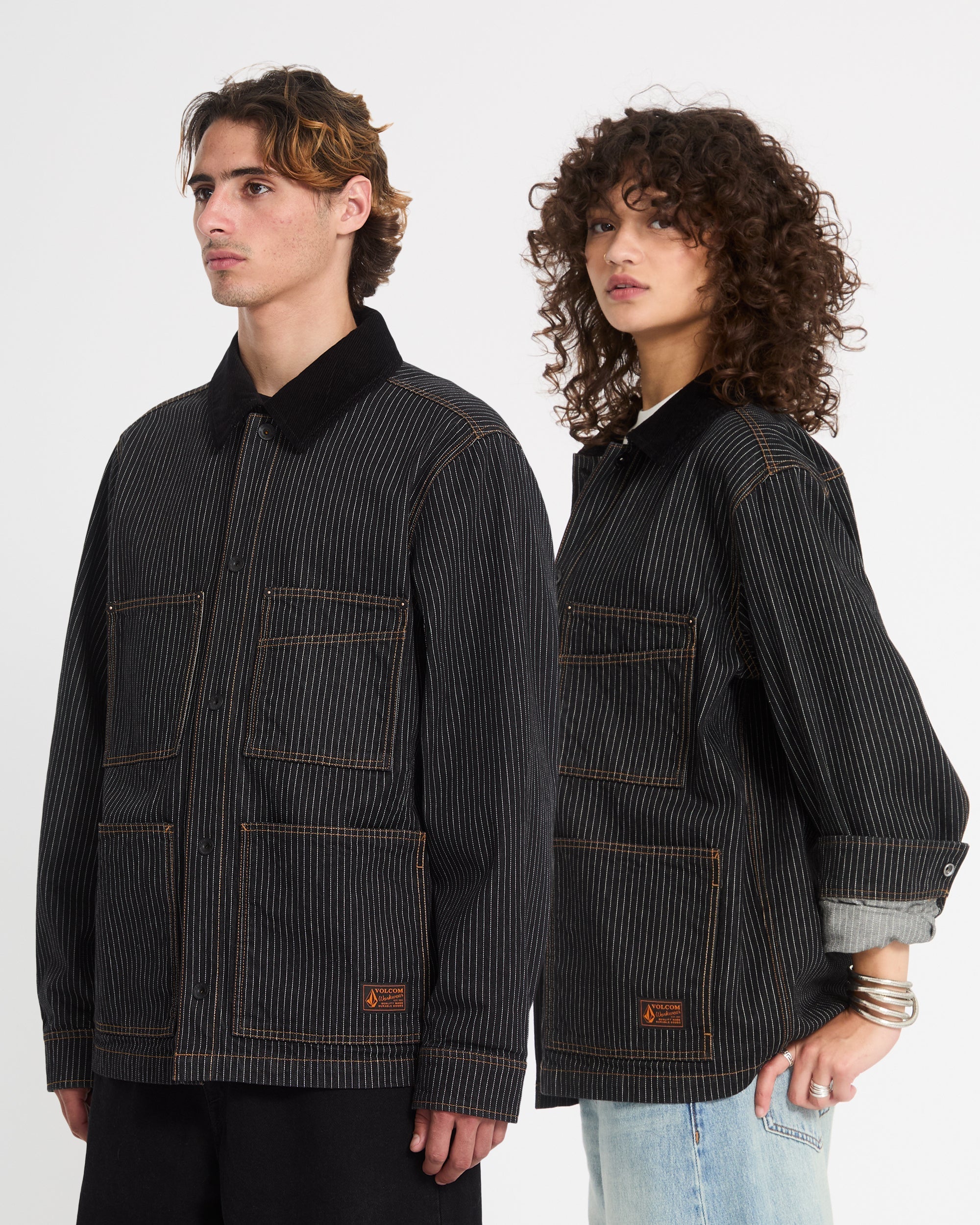 Work Dialed Jacket - Black Stripe - Men - Volcom EU – Volcom Europe
