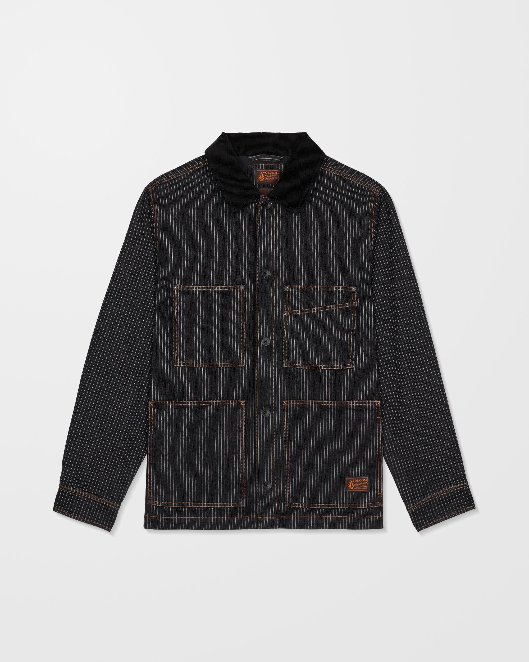 Work Dialed Jacket - Black Stripe - Men - Volcom EU – Volcom Europe