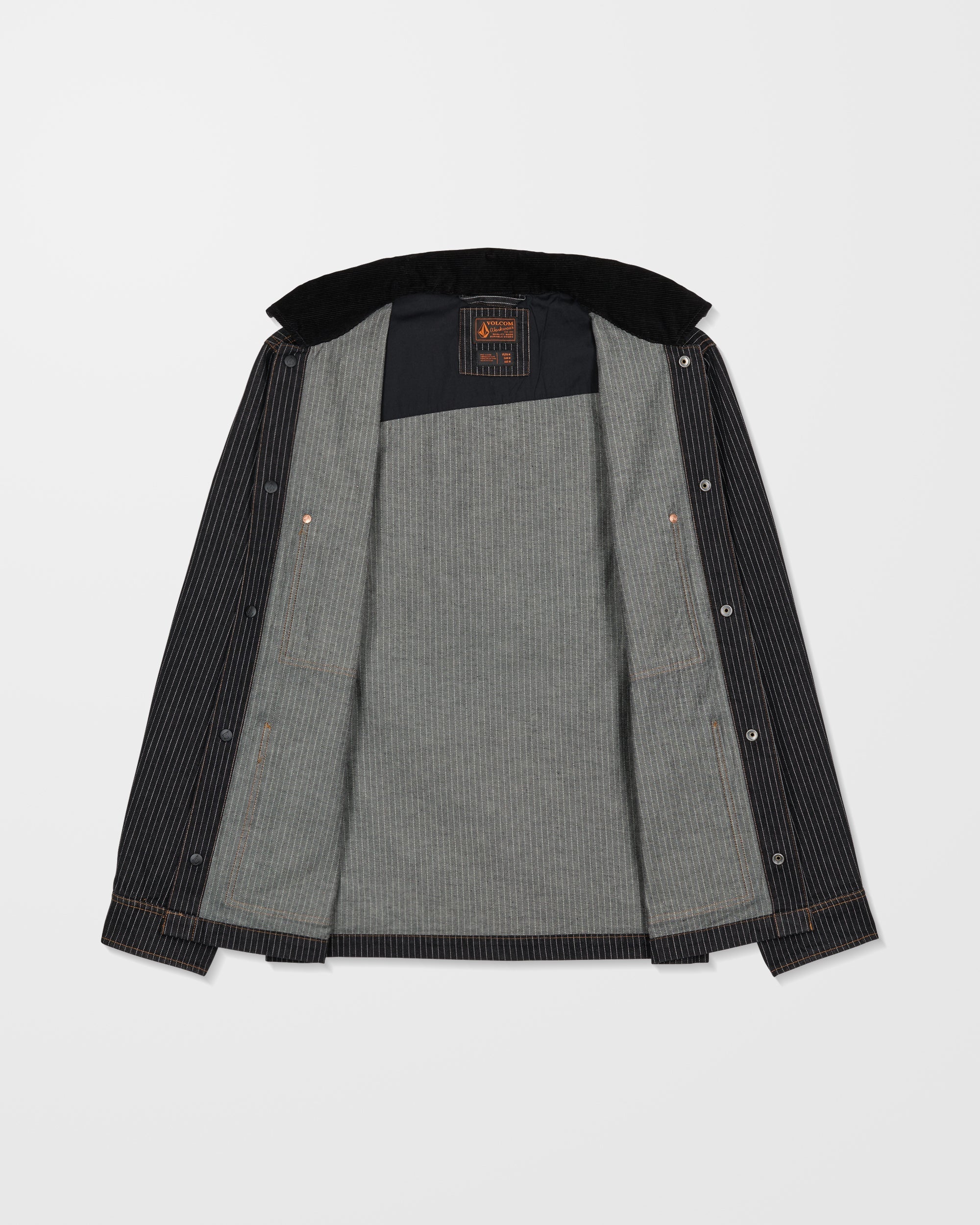 Work Dialed Jacket - Black Stripe - Men - Volcom EU – Volcom Europe