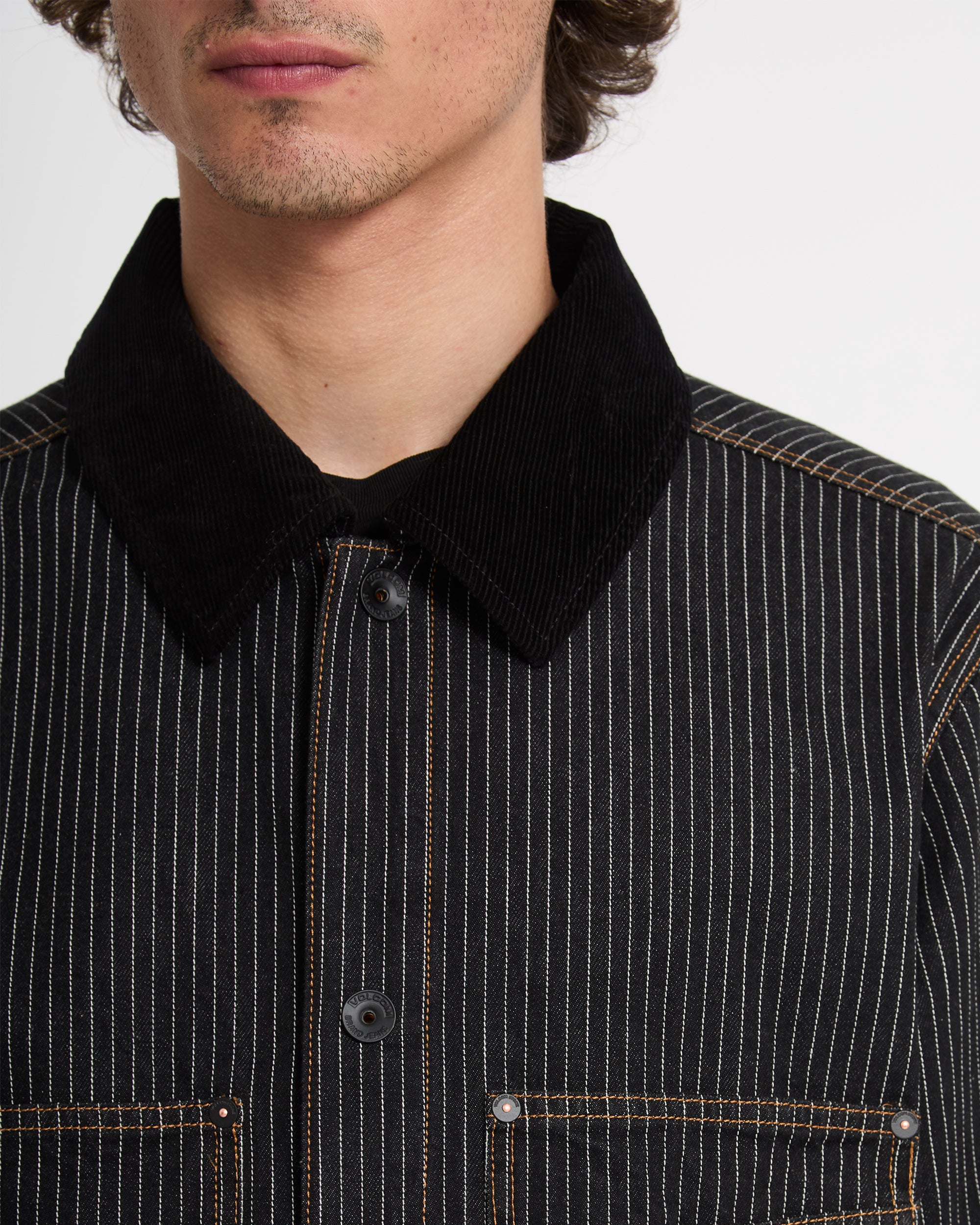 Work Dialed Jacket - Black Stripe - Men - Volcom EU – Volcom Europe