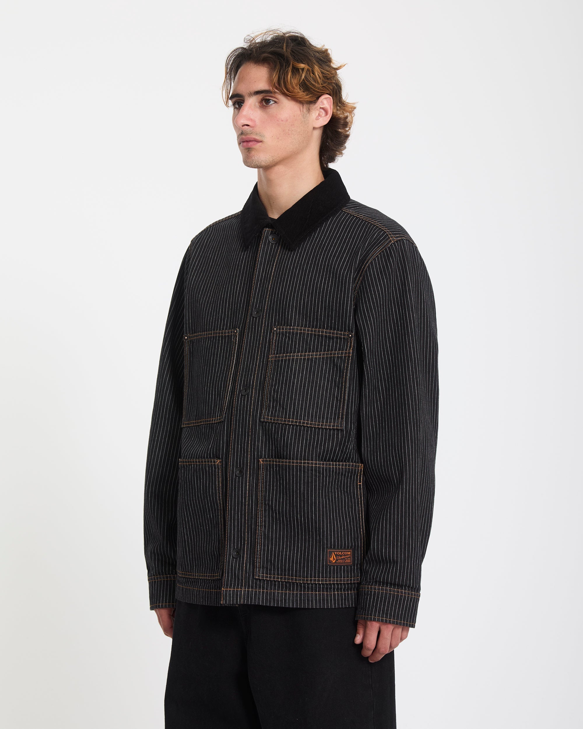 Work Dialed Jacket - Black Stripe - Men - Volcom EU – Volcom Europe