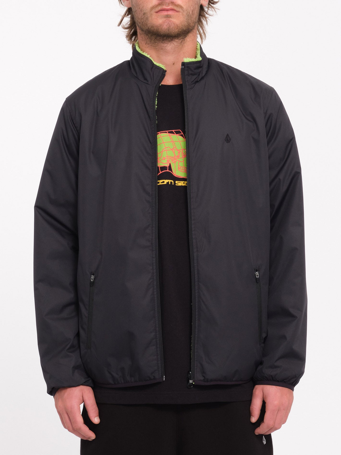 Sidestone Jacket (Reversible) - Black - Men - Volcom EU – Volcom