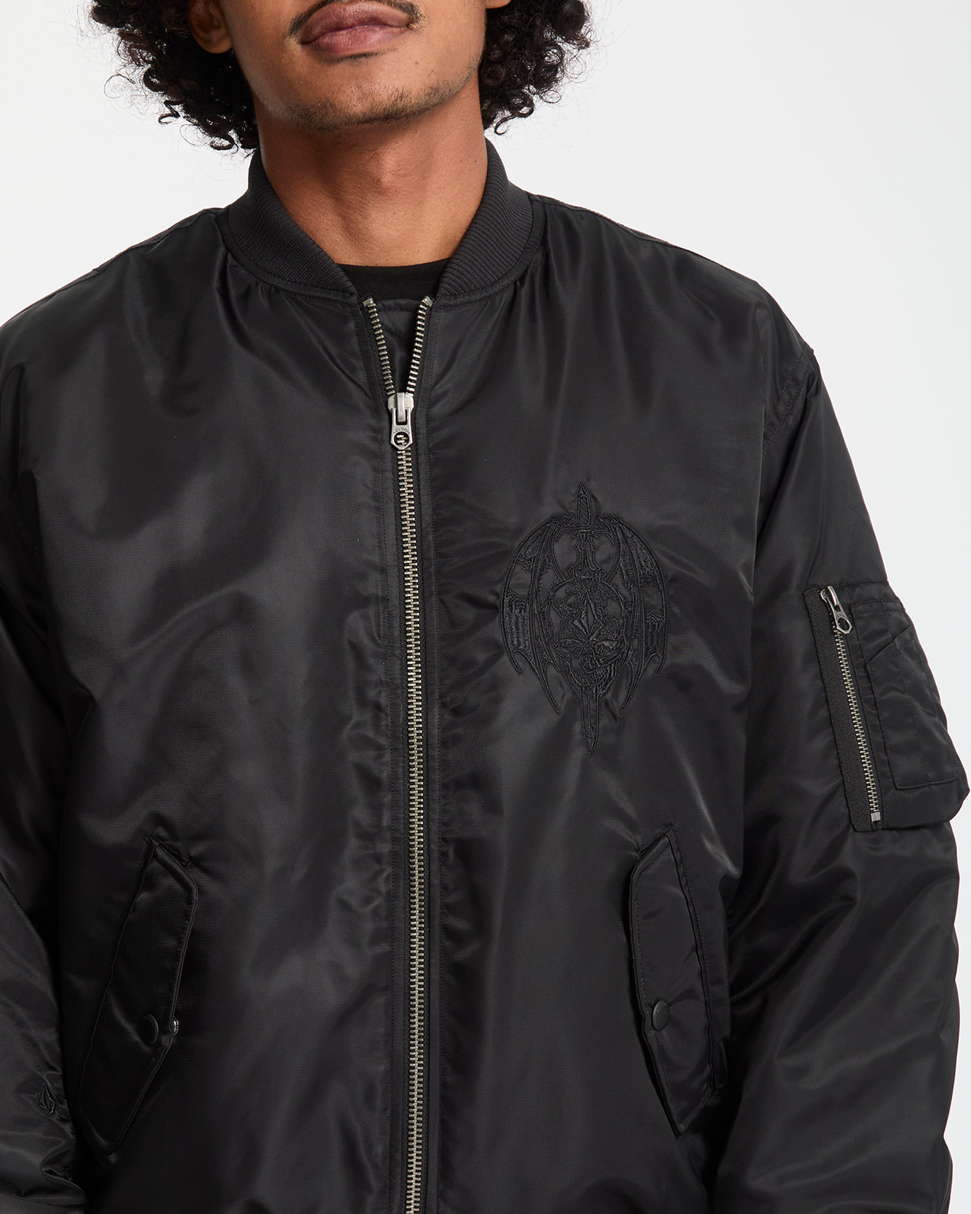 Skullarstone Bomber Jacket - Black - Volcom EU – Volcom Europe