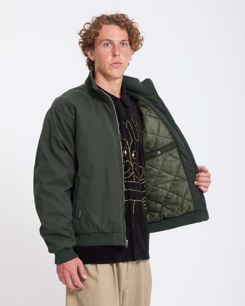 Damerman Bomber Jacket - Rinsed Black