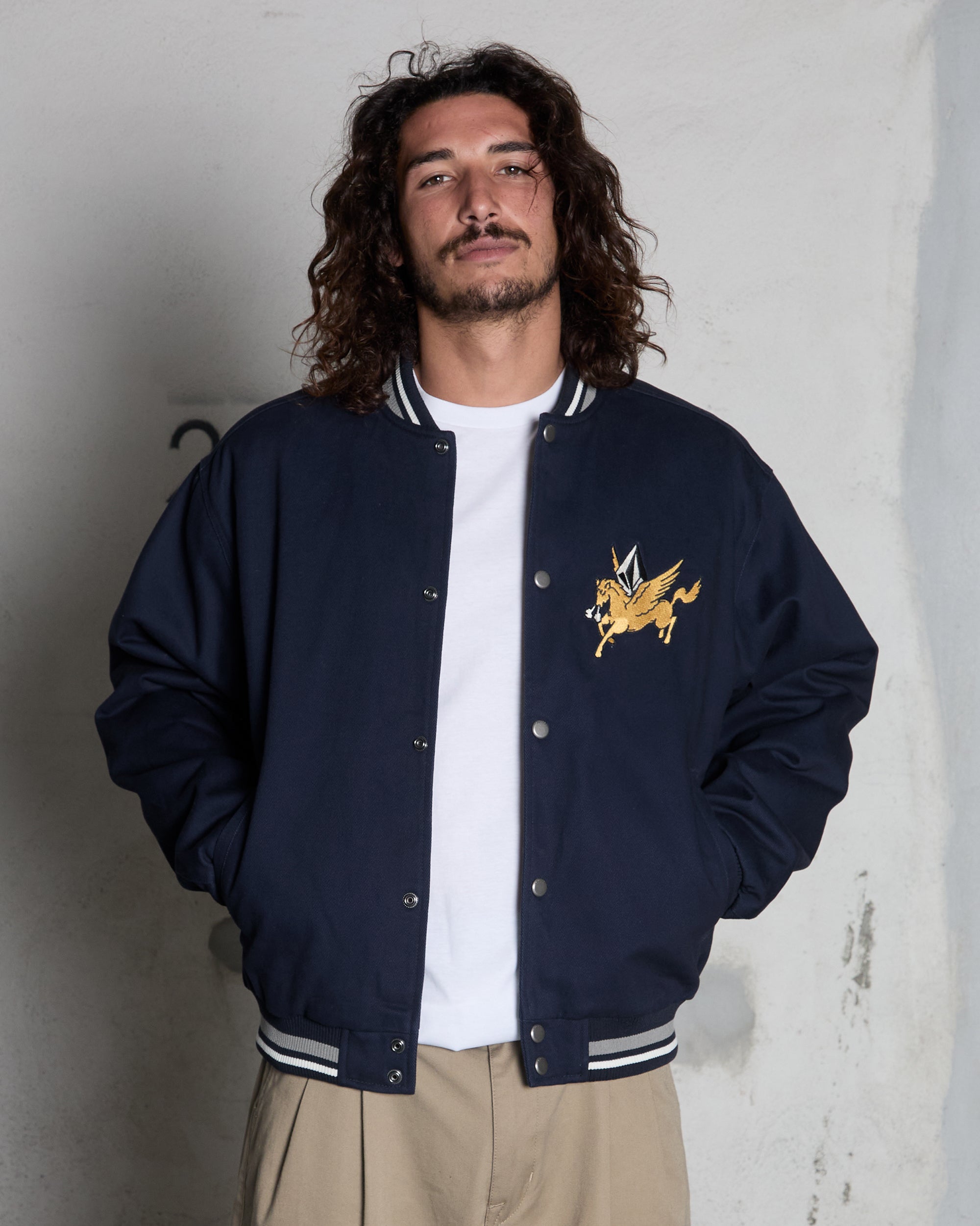 Flying Machines Bomber Jacket - Navy - Men - Volcom EU – Volcom Europe
