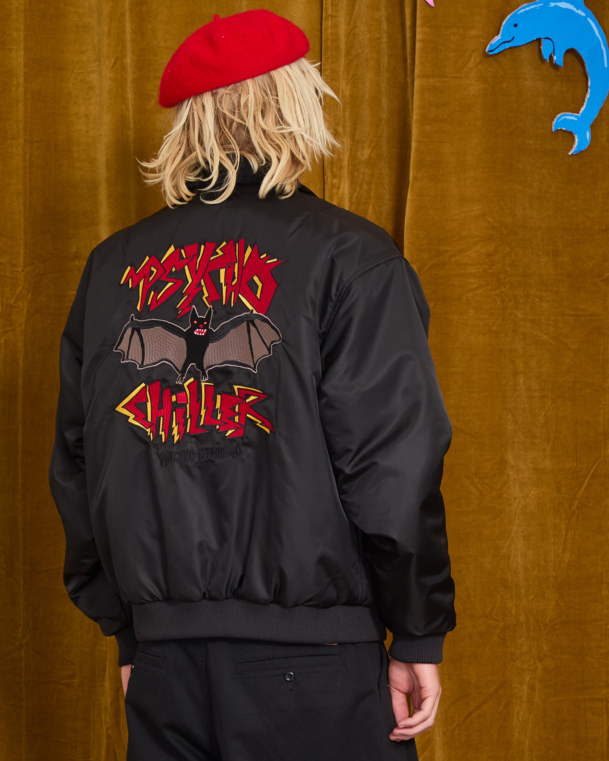 Ozzy Reversible Bomber Jacket - Black - Men - Volcom EU – Volcom
