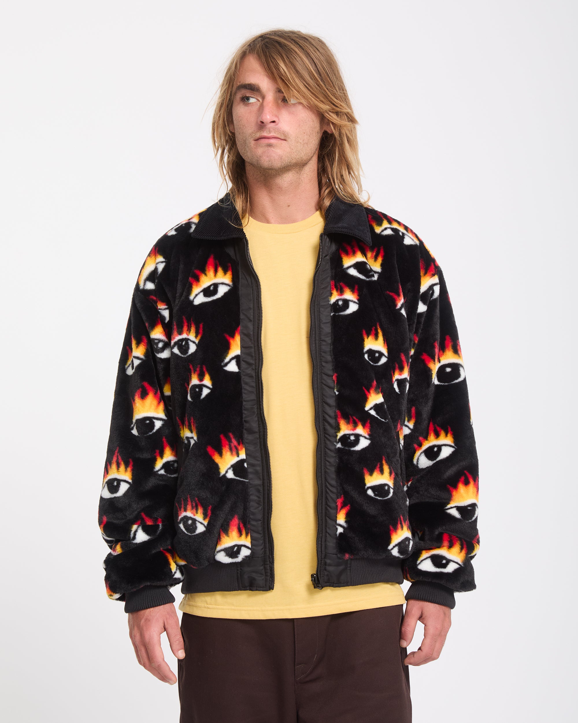 Ozzy Reversible Bomber Jacket - Black - Men - Volcom EU – Volcom