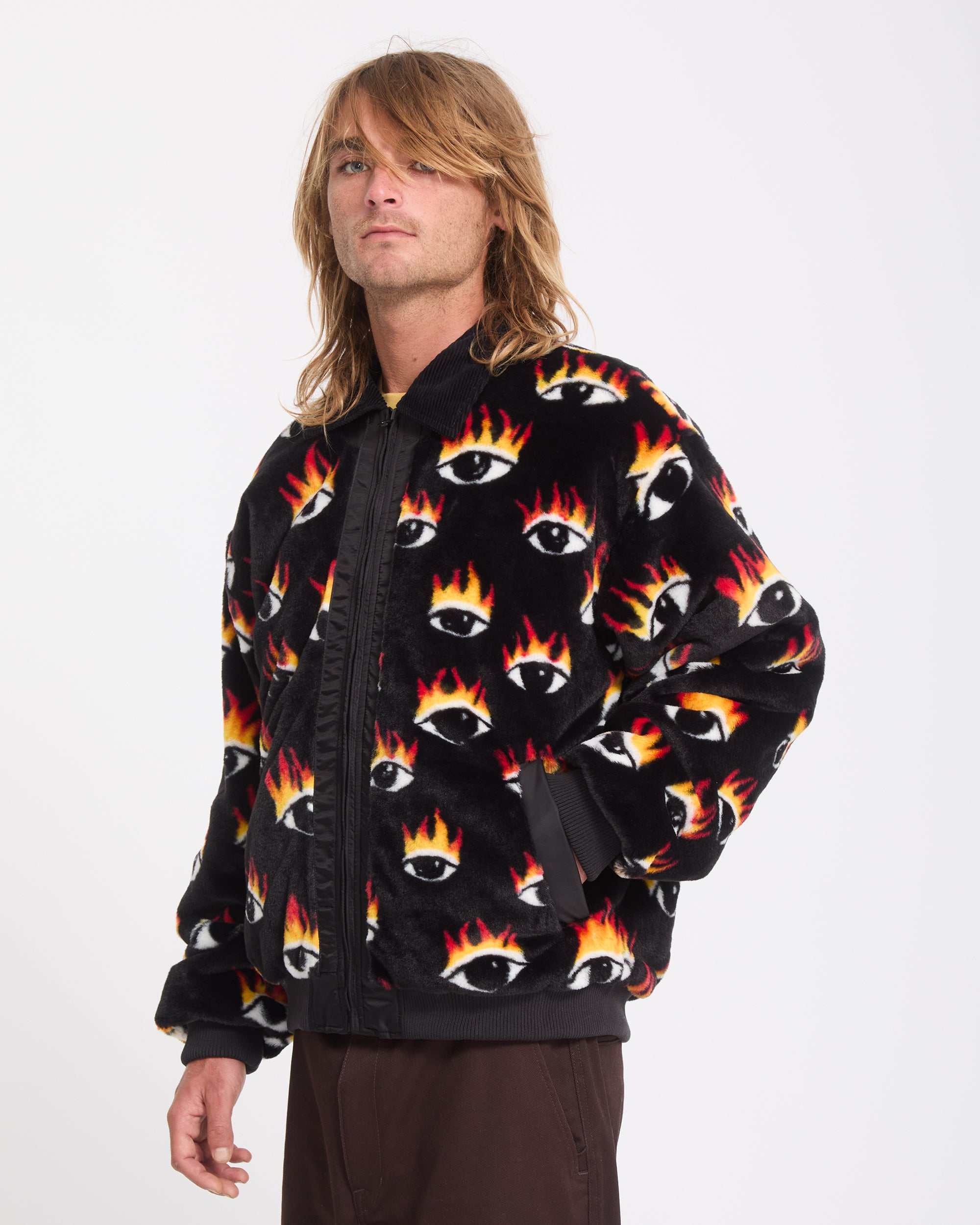 Ozzy Reversible Bomber Jacket - Black - Men - Volcom EU – Volcom