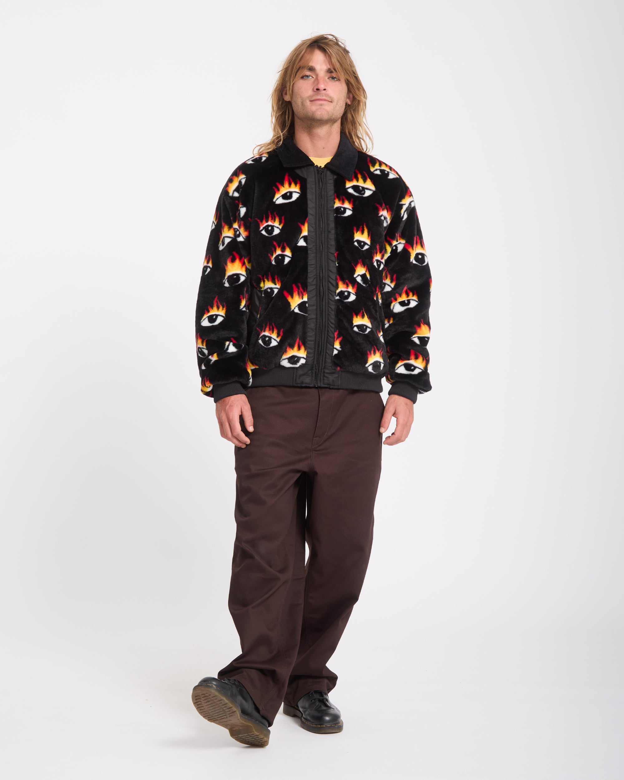 Ozzy Reversible Bomber Jacket - Black - Men - Volcom EU – Volcom