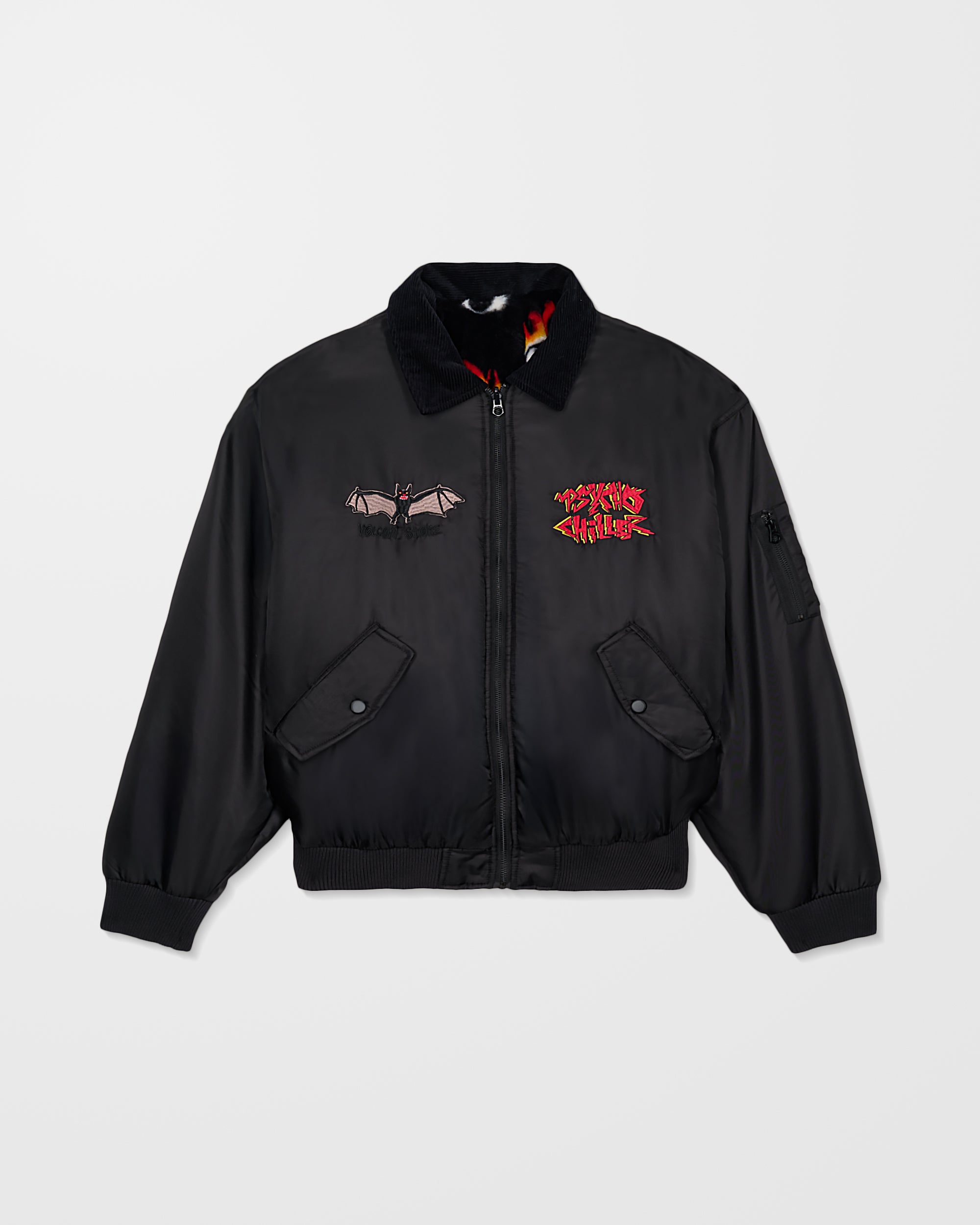 Ozzy Reversible Bomber Jacket - Black - Men - Volcom EU – Volcom