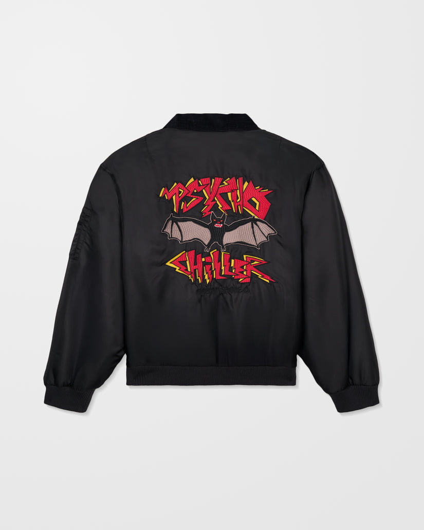 Ozzy Reversible Bomber Jacket - Black