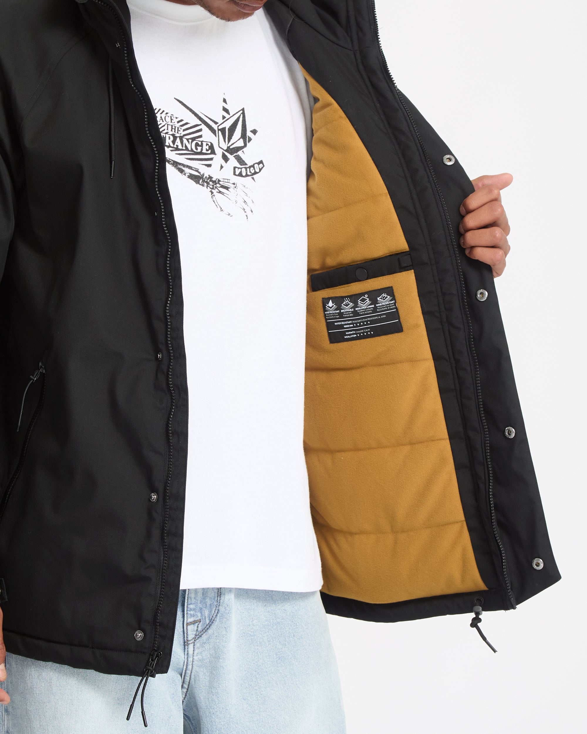 Stoke Stone II 10K Jacket - Black - Men - Volcom EU – Volcom Europe