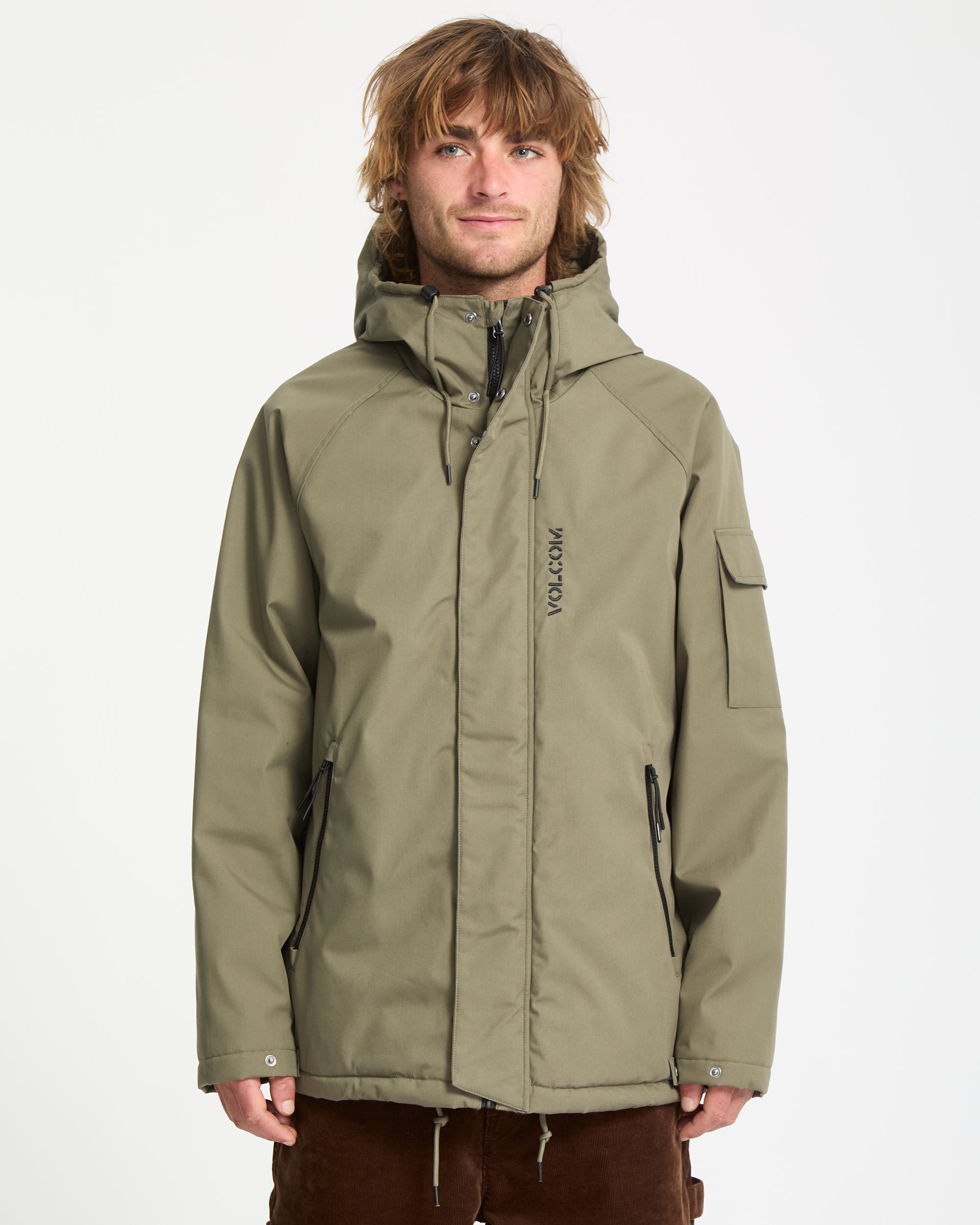 Stoke Stone II 10K Jacket - Wintermoss - Men - Volcom EU – Volcom