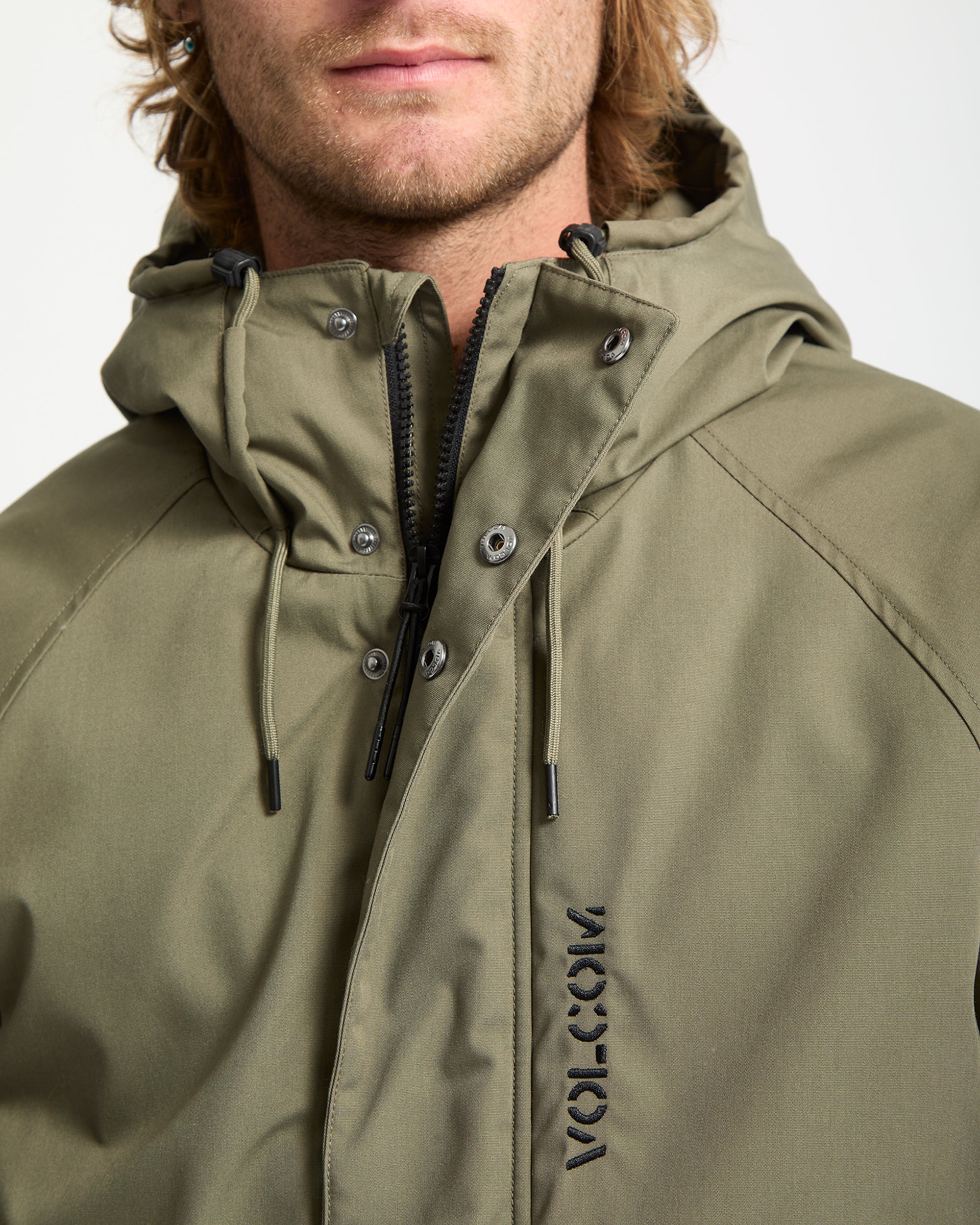 Stoke Stone II 10K Jacket - Wintermoss - Men - Volcom EU – Volcom