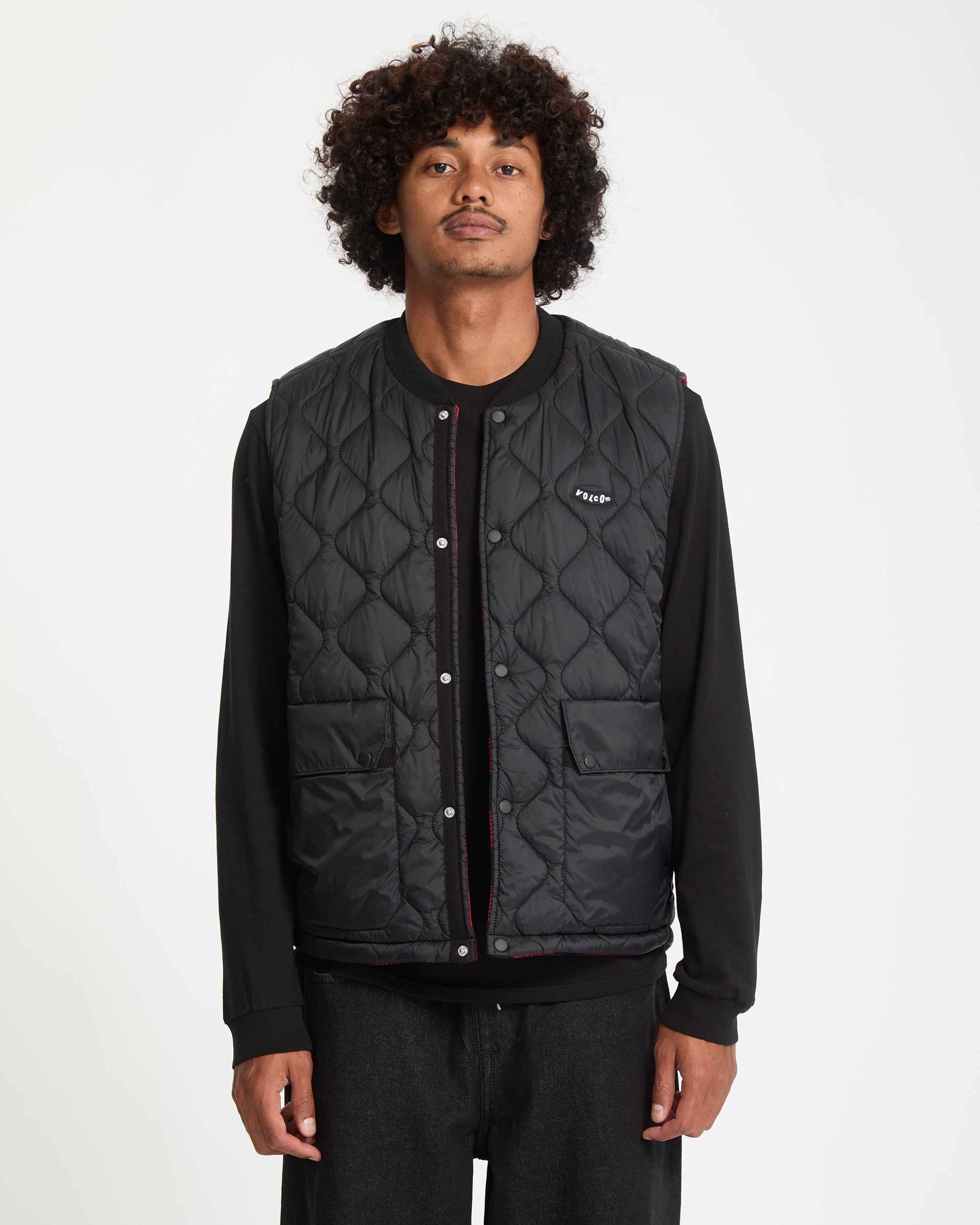 Bowered Reversible Vest - Lifeguard Red - Men - Volcom EU – Volcom