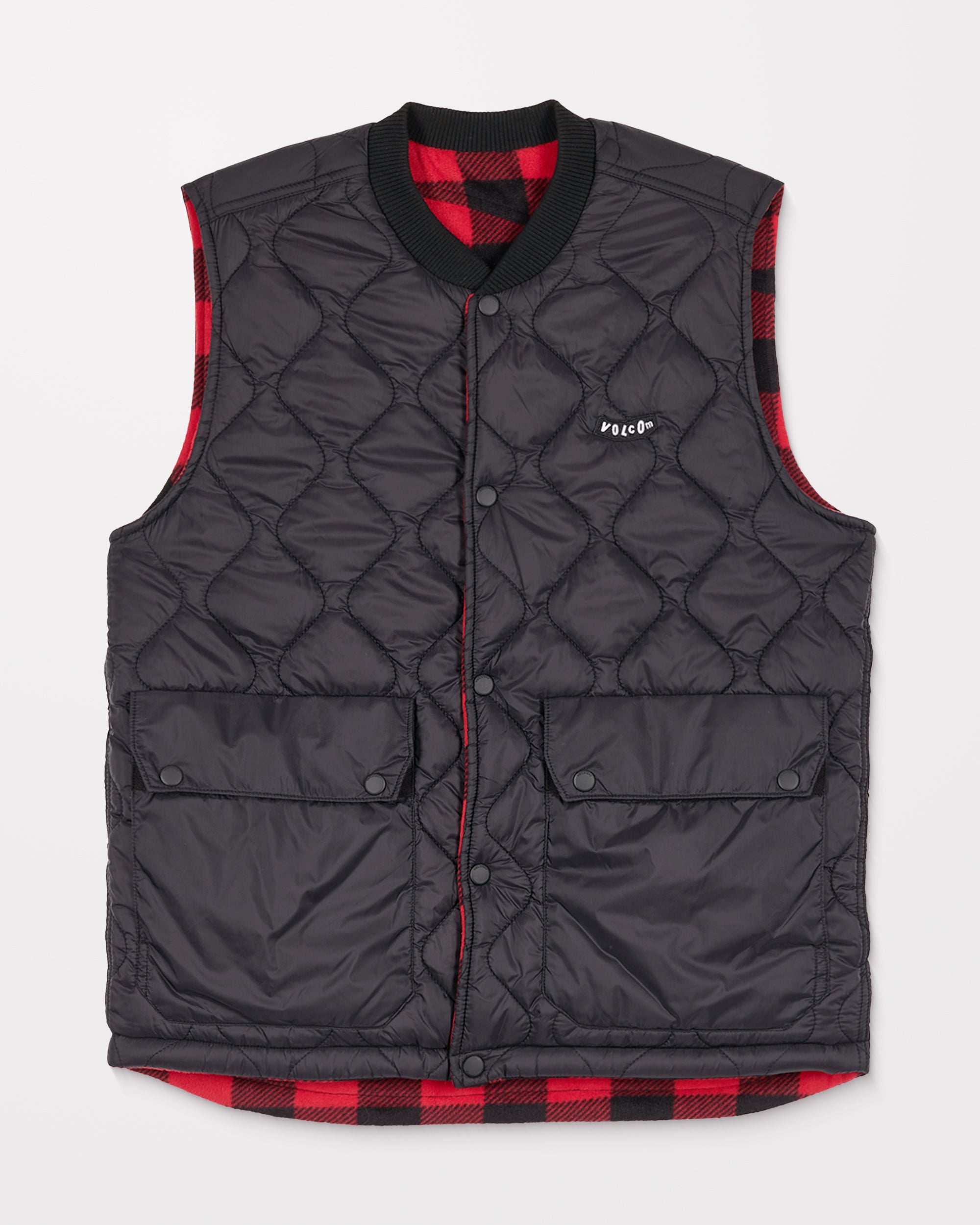 Bowered Reversible Vest - Lifeguard Red - Men - Volcom EU – Volcom