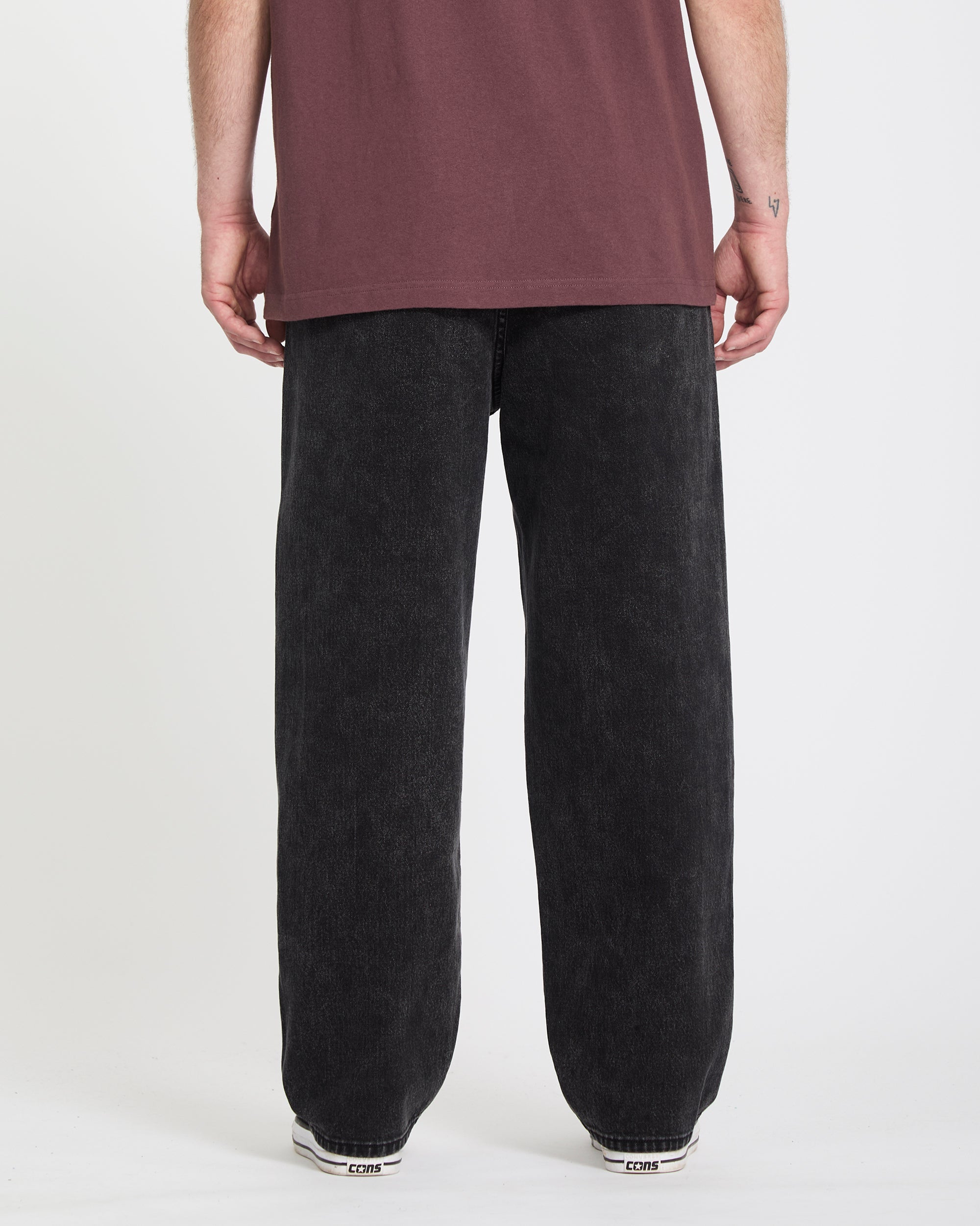 Freazy Loose Elasticated Waist Jeans - Blackity Black - Men