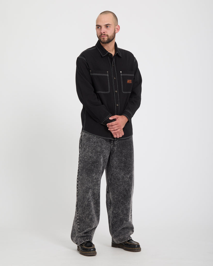 Chillow Jeans - Light Acid Black
