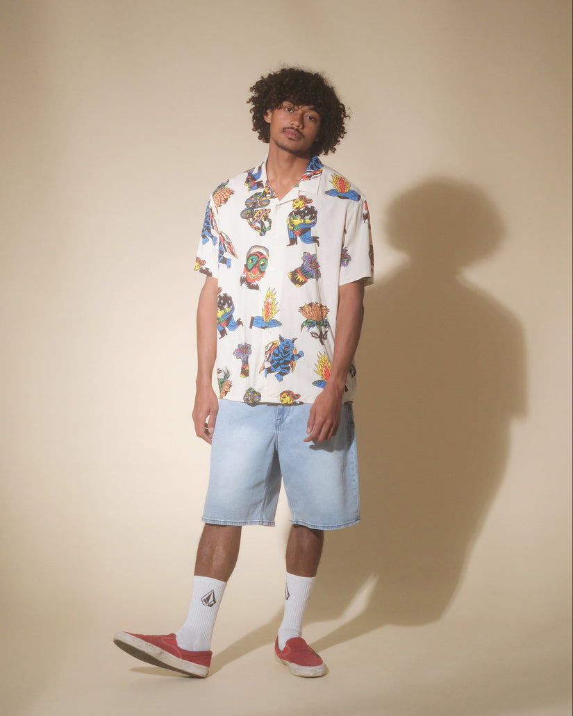 Short Denim Billow - DESERT DIRT INDIGO