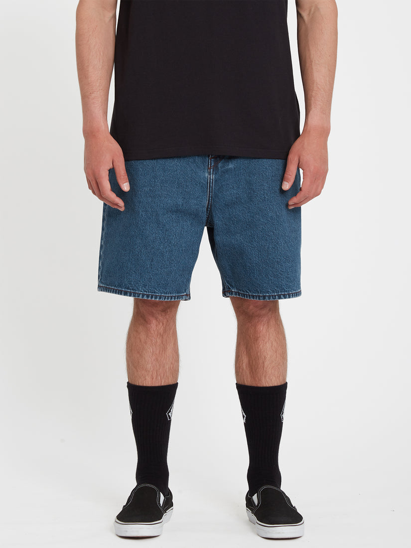 Billow Denim Short - INDIGO RIGIDE WASH