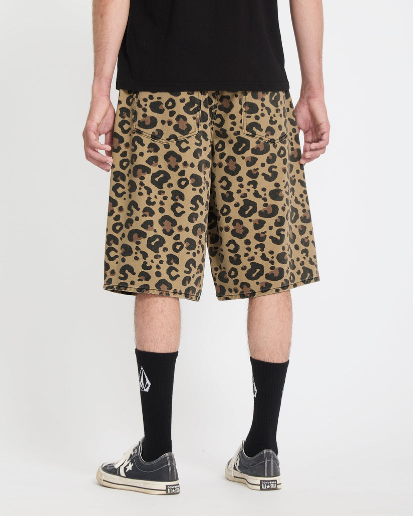 Chillow 24" Denim Short - Cheetah