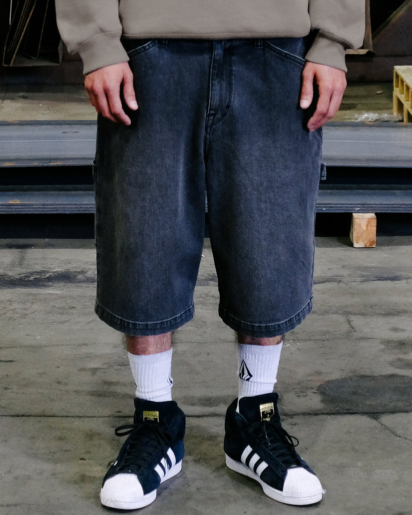 Kraftsman II 24" Denim Short - Black Grey