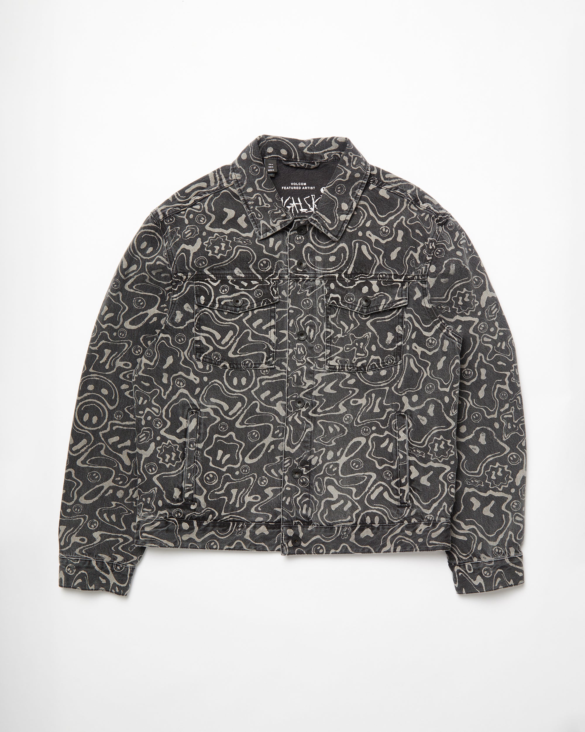 Filip Rygalski Denim Jacket - BLACK PRINT - Volcom EU – Volcom Europe
