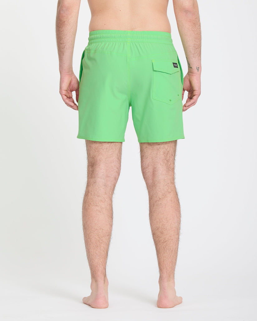 Lido Solid Trunk 16" Boardshort - Island Green