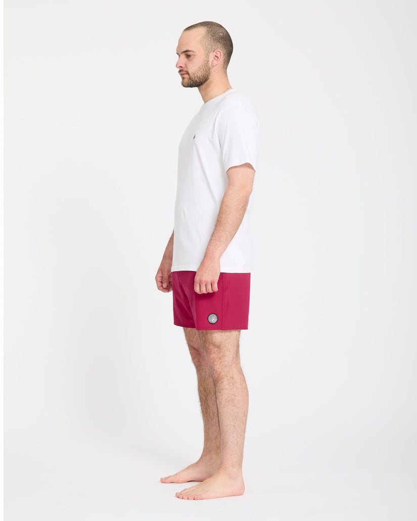Lido Solid Trunk 16" Boardshort - Sangria