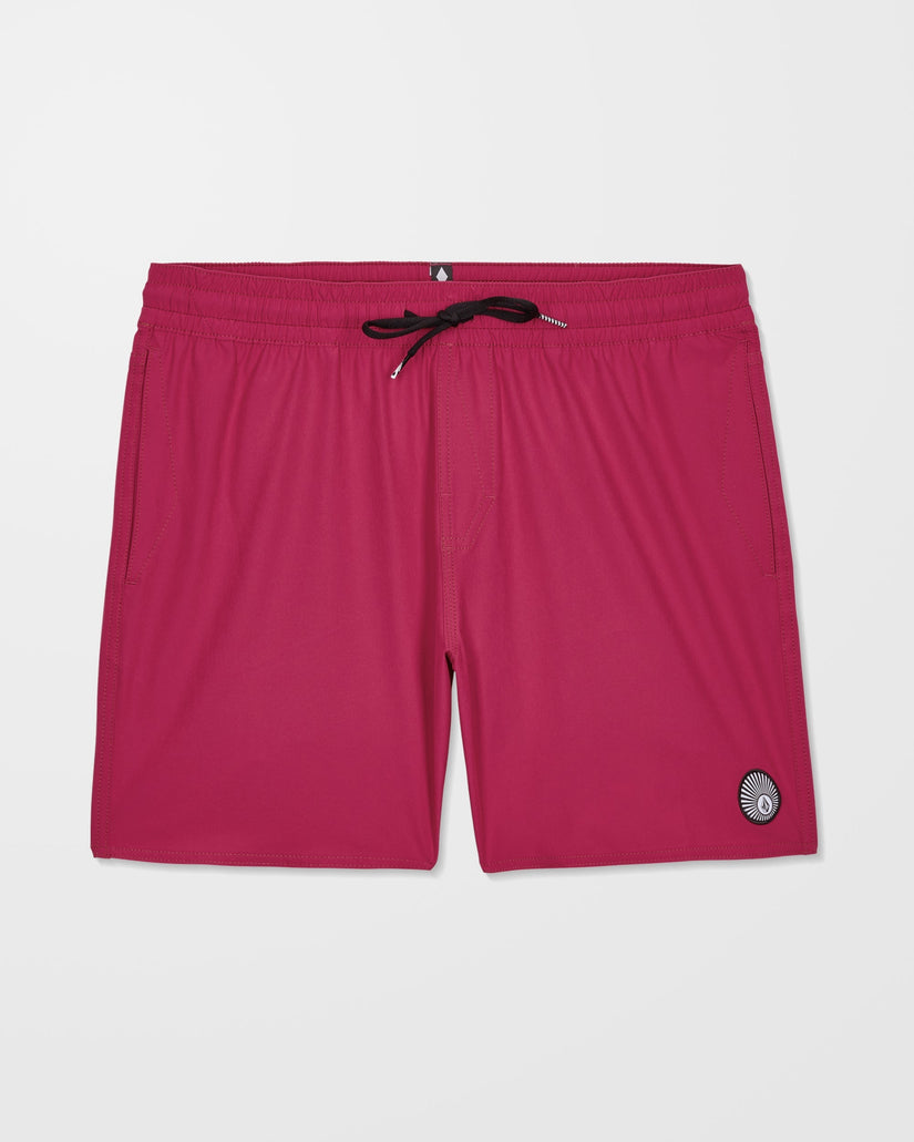 Lido Solid Trunk 16" Boardshort - Sangria