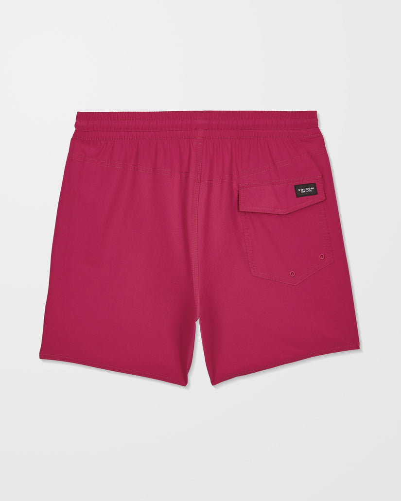 Lido Solid Trunk 16" Boardshort - Sangria