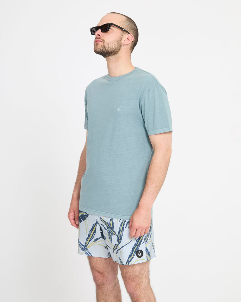 Lido Print Trunk 16" Boardshort - Light Blue Acid