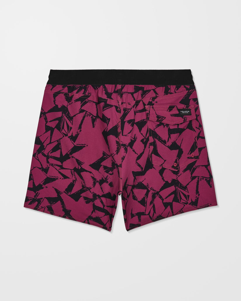 Lido Print Trunk 16" Boardshort - Sangria