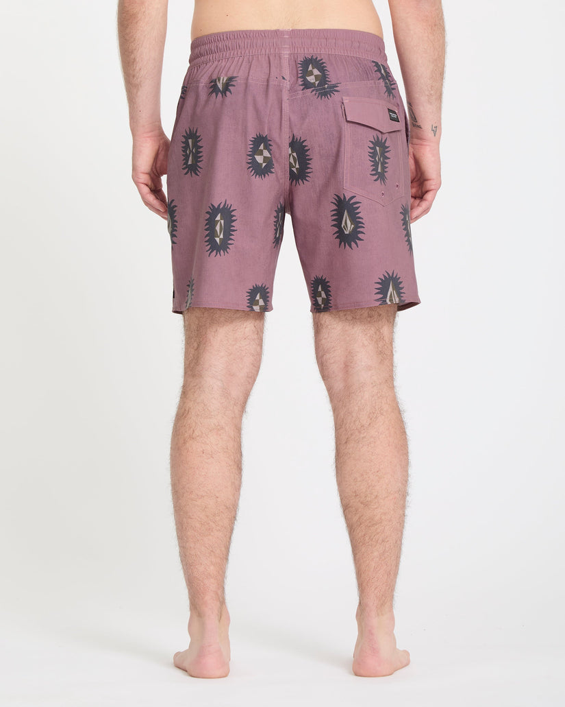 Psyche Cotton Trunk 17" Boardshort - Stone Rose