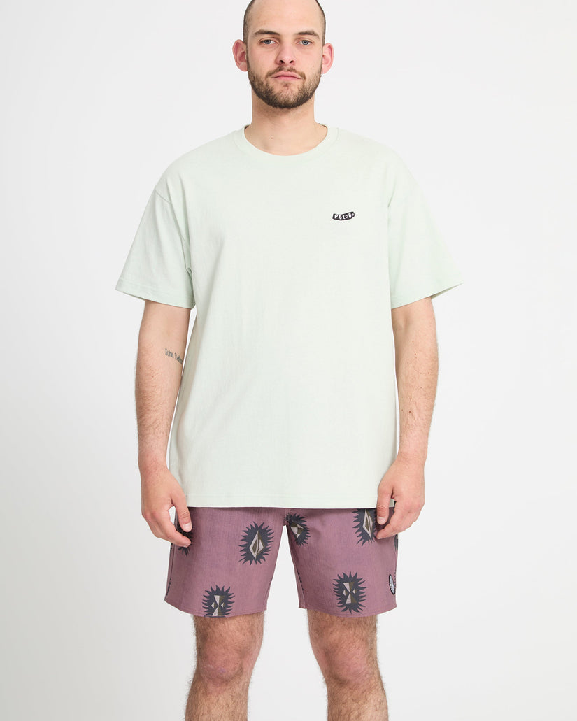 Psyche Cotton Trunk 17" Boardshort - Stone Rose